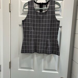 NWT Women’s Sleeveless Black and White Sweater